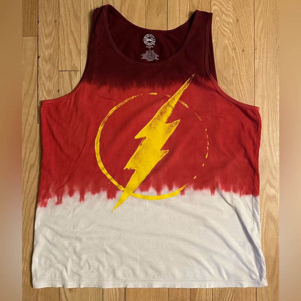DC Comics Flash Gradient Men’s' Tank Top, Size Large